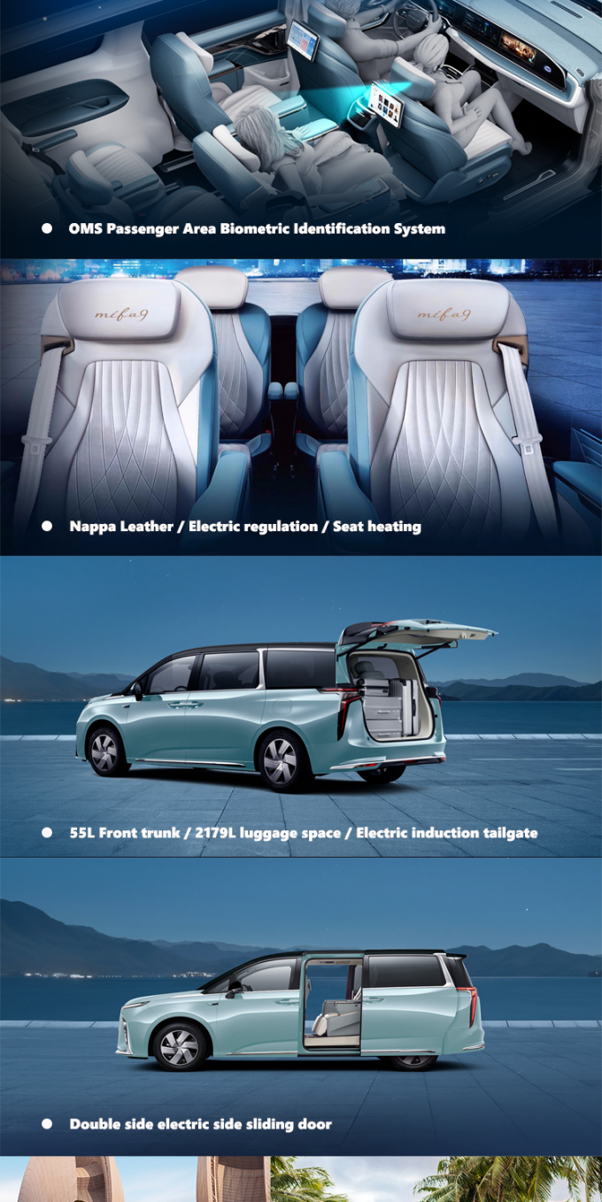 Maxus Mifa 9 Mpv Mobil Listrik Kecepatan Tinggi Kendaraan Energi Baru 5 Pintu 2