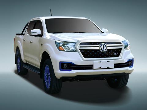 China Dongfeng Rich 6 Pickup Truck Mobil 4 * 4 EV Kiri Drive Untuk Pasar Afrika 1